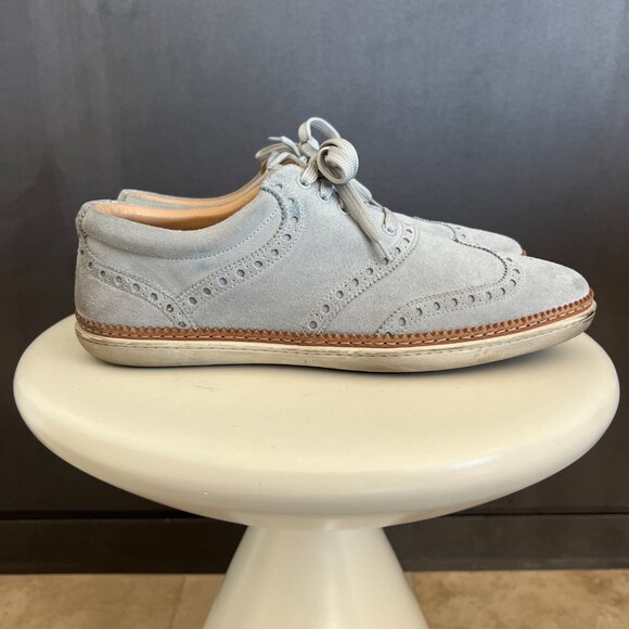 Louis Vuitton Light Blue Suede Dress Shoes (Men's UK 7) - Picture 2 of 8